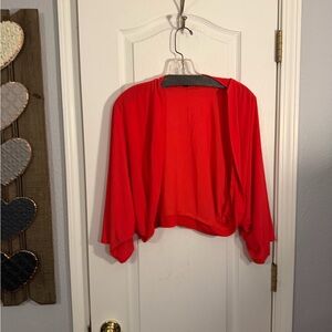 Tiana B. Vibrant Red Shrug